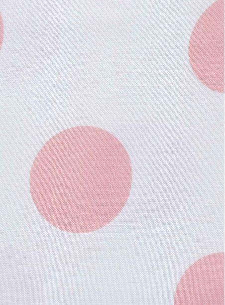 Tecido estampado bolas rosa