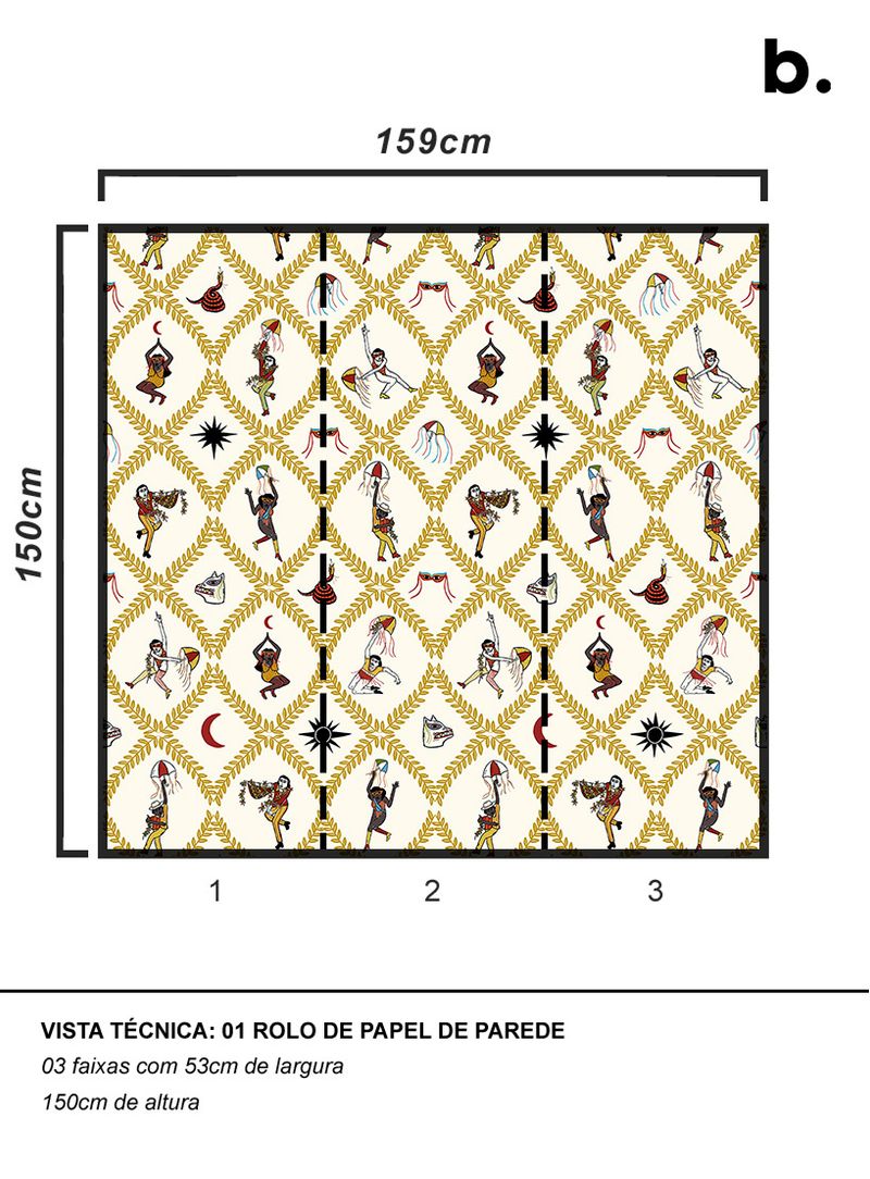 Papel-de-parede-carnaval-amarelo-e-vermelho