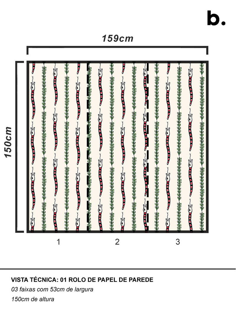 Papel-de-parede-cobra-coral-verde-e-preto