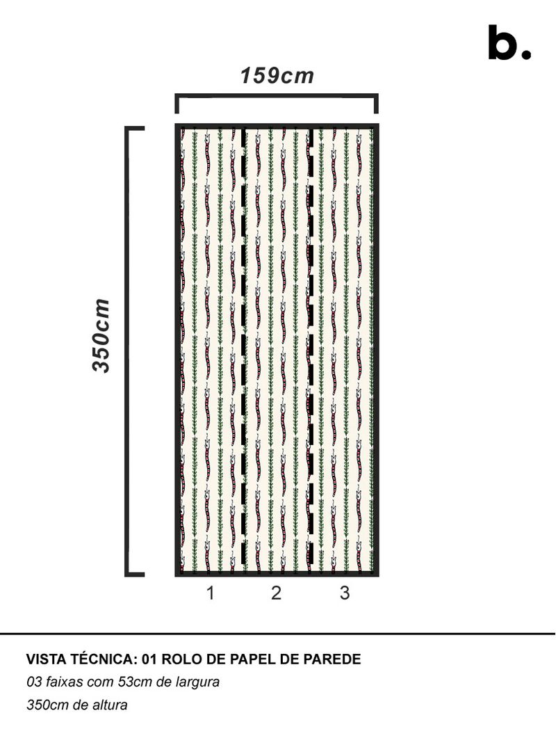 Papel-de-parede-cobra-coral-verde-e-preto