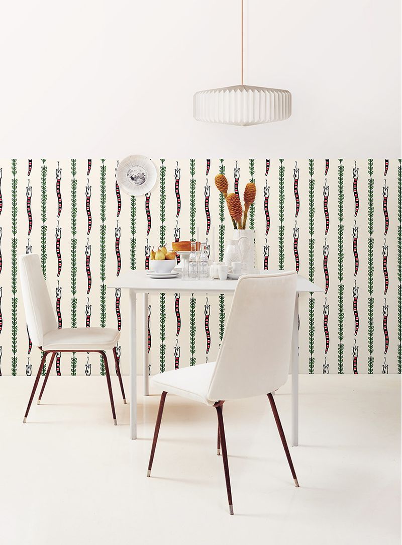 Papel-de-parede-cobra-coral-verde-e-preto