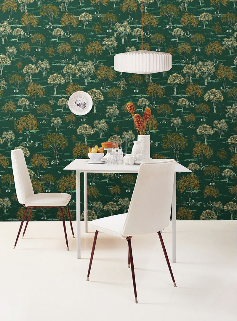 Papel-de-parede-classico-jabuticaba-verde-e-ocre