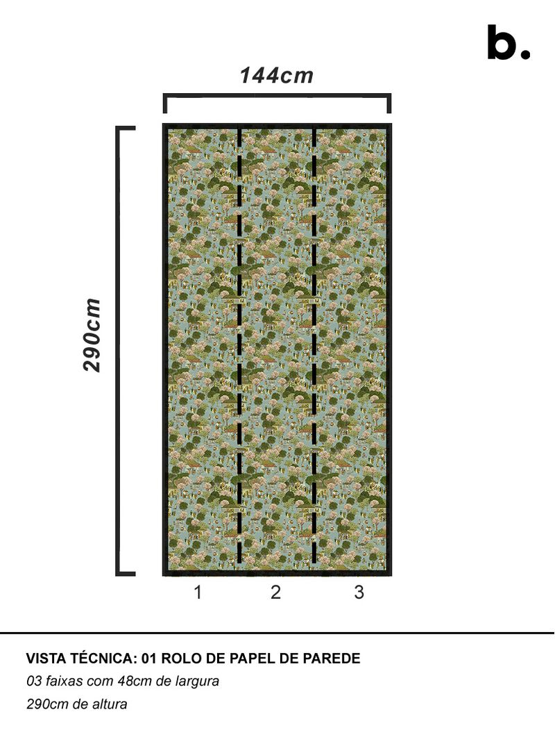 Papel-de-parede-classico-pinheiros-menta-e-verde