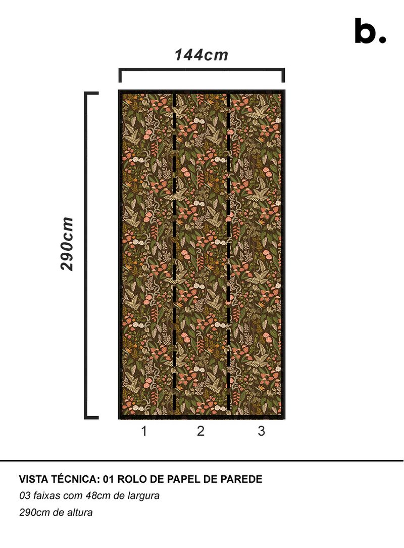 Papel-de-parede-classico-tropical-marrom