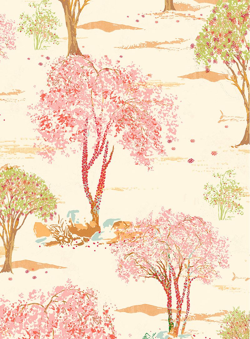 Papel-de-parede-classico-jabuticaba-bege-e-rosa