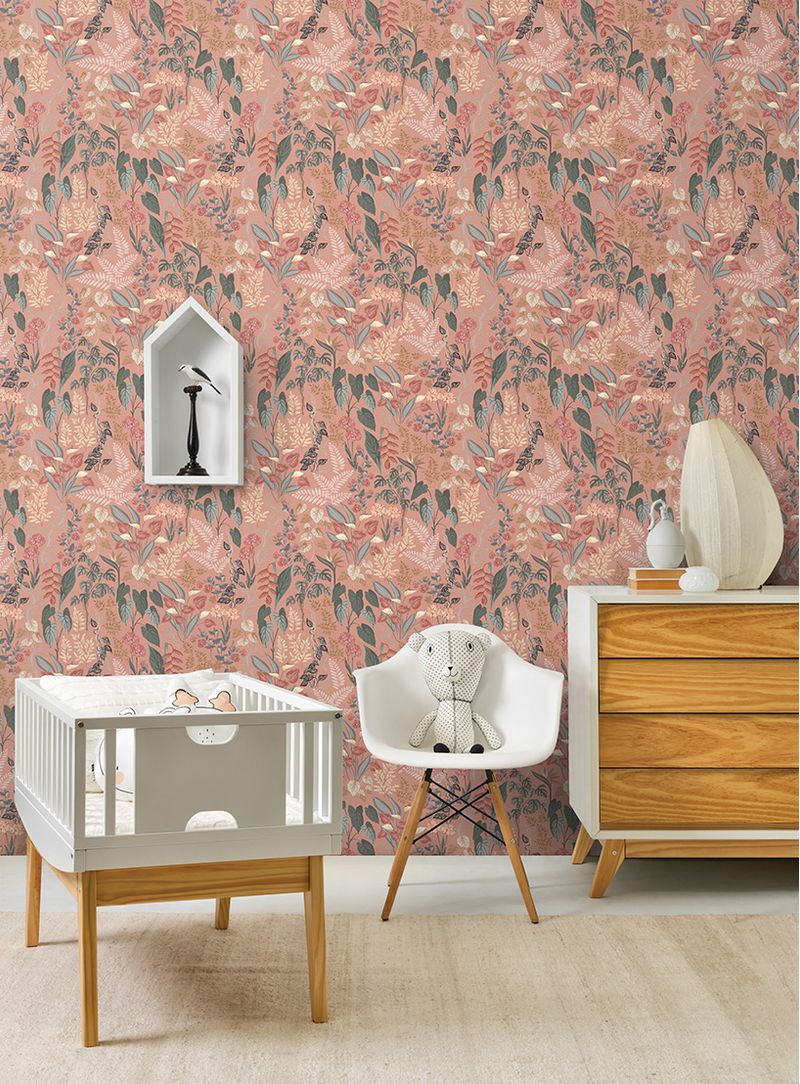 Papel-de-parede-classico-tropical-rosa