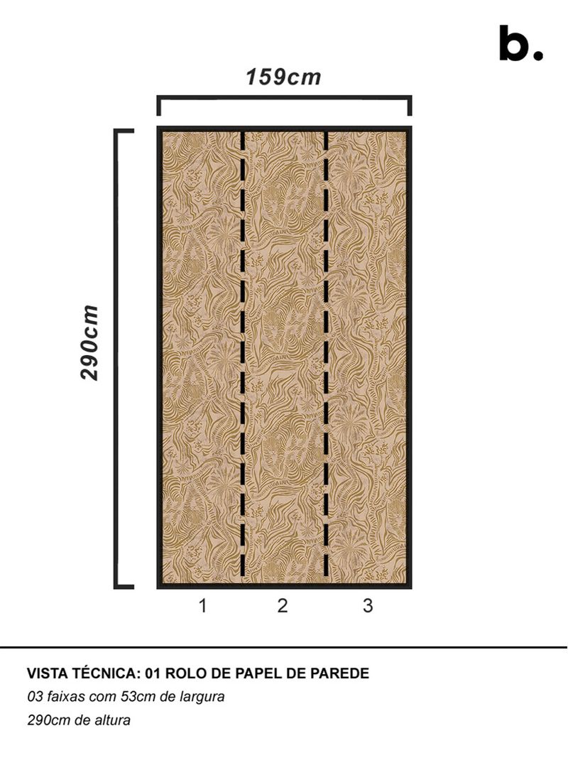 Papel-de-parede-not-wet-but-wild-ocre