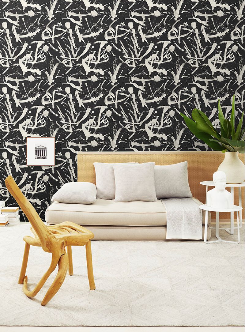 Papel-de-parede-rabiscos-preto-e-branco