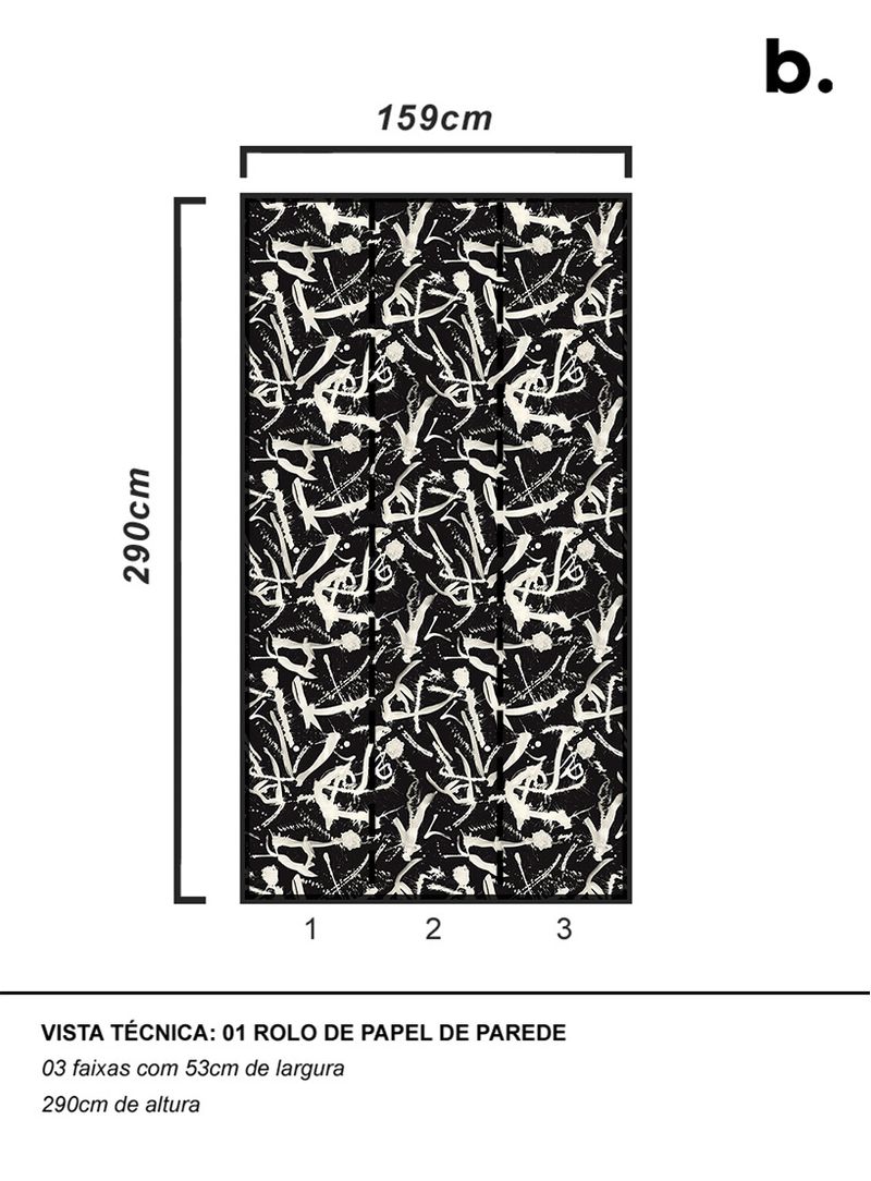 Papel-de-parede-rabiscos-preto-e-branco