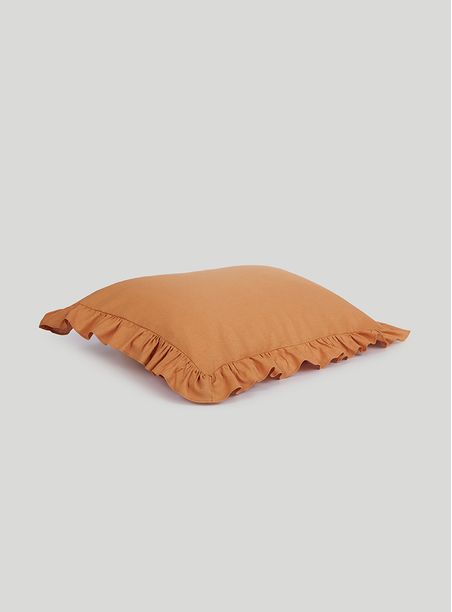 Capa travesseiro cotidiano natural ocre