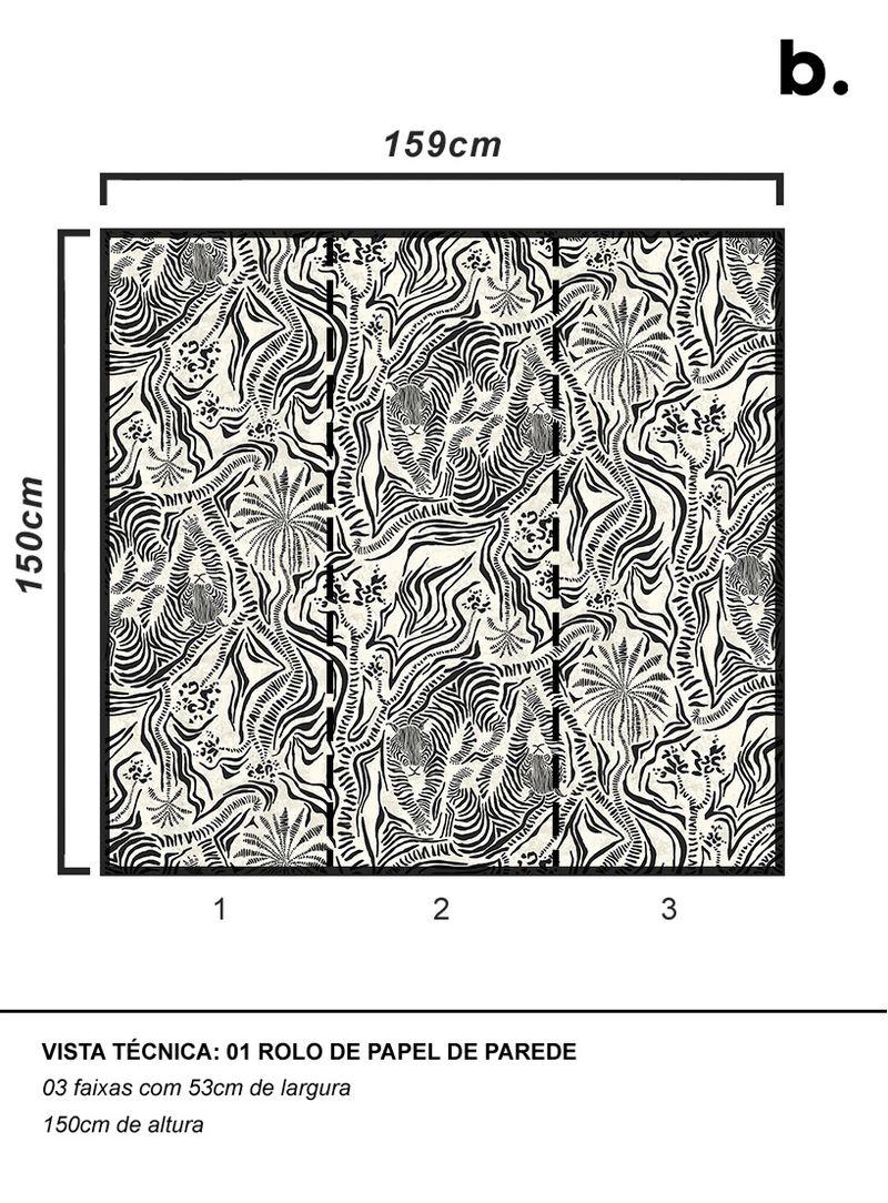 Papel-de-parede-not-wet-but-wild-off-preto