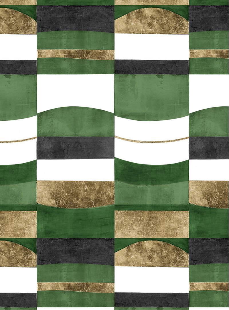Papel-de-parede-ondas-prata-verde