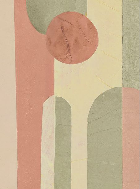 Papel de parede sopro palha rosa