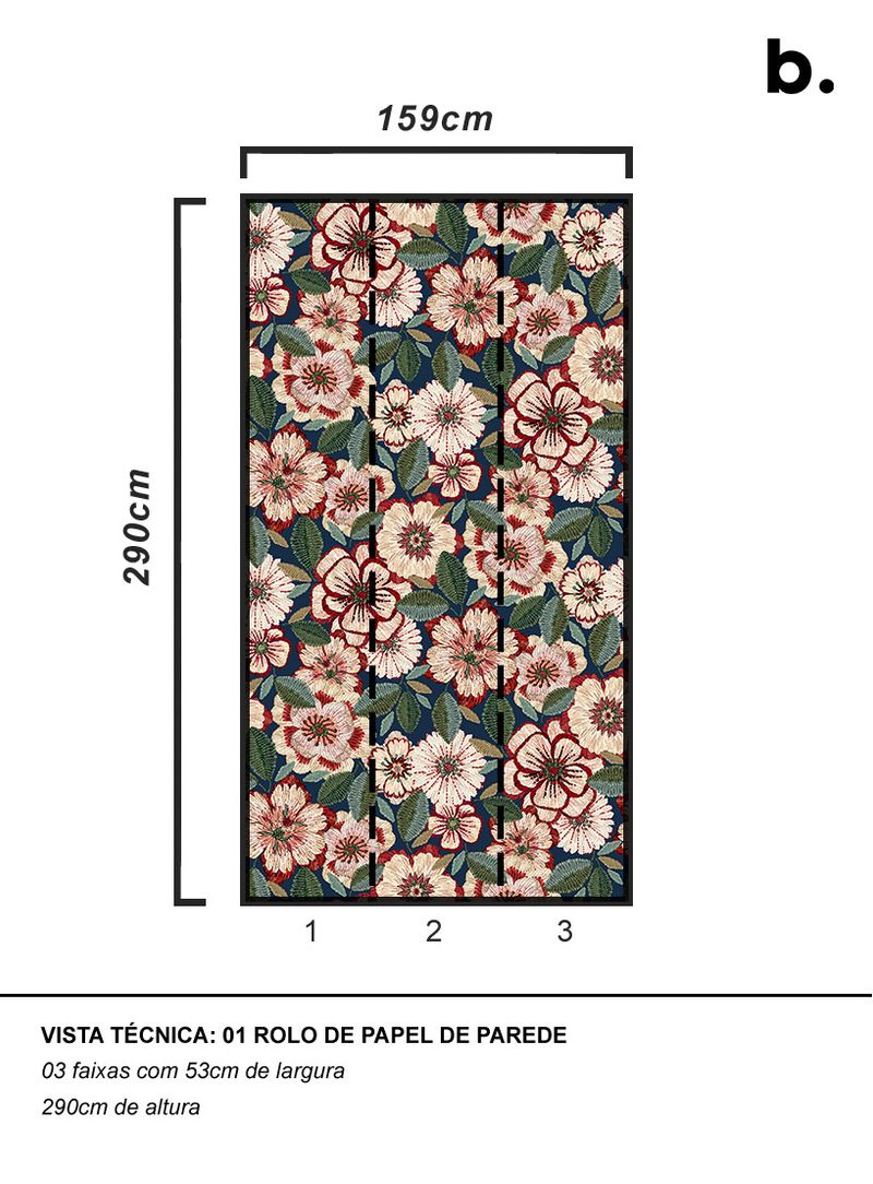 Papel-de-parede-jardineira-bege-e-vermelho