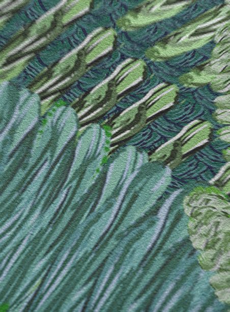 Papel de parede palmeiras verde escuro