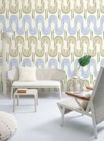 Papel-de-parede-onda-divertida-bege-e-azul