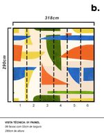 Painel-de-parede-geometria-divertida-verde-e-laranja