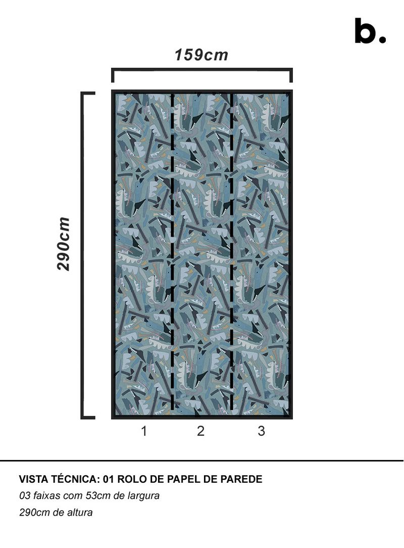 papel-de-parede-vaso-com-flores-azuis