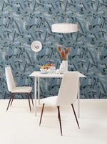 papel-de-parede-vaso-com-flores-azuis
