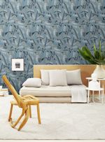 papel-de-parede-vaso-com-flores-azuis