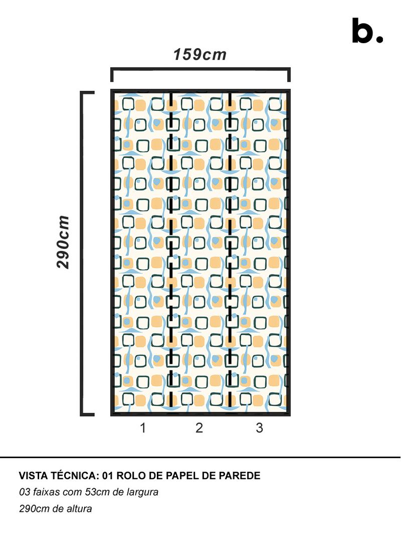 Papel-de-parede-blocos-modernistas-laranja-e-azul
