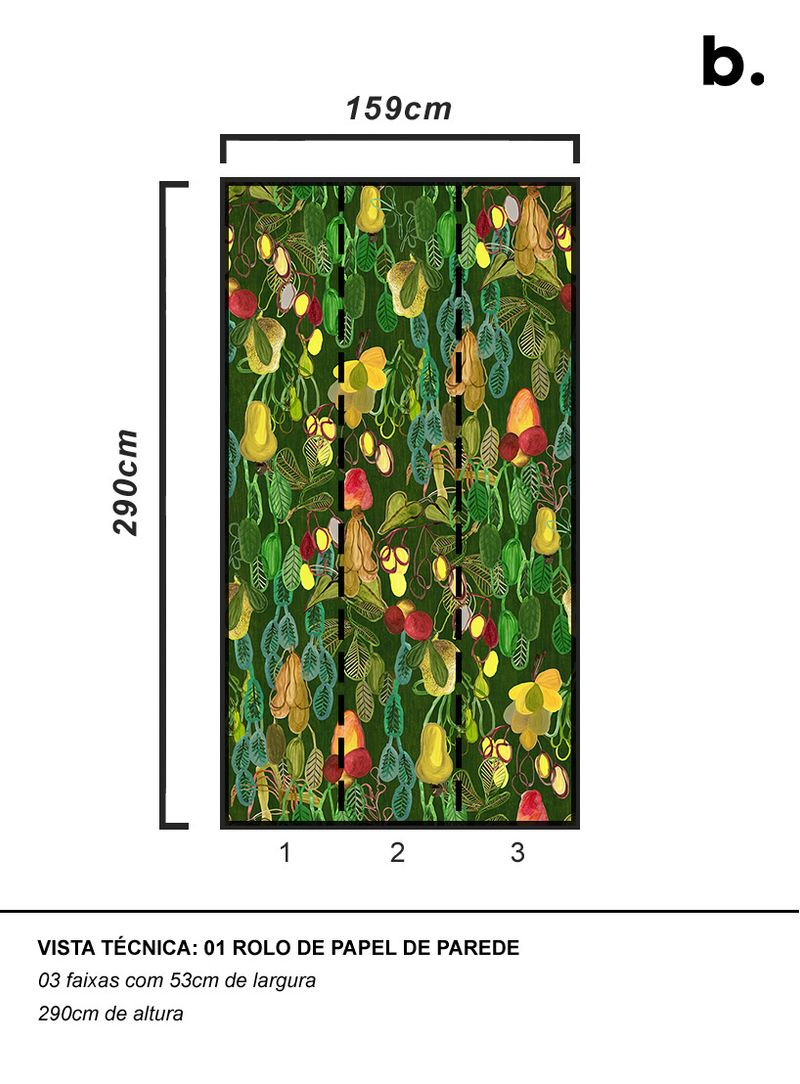 Papel-de-parede-cajueiro-fundo-verde-escuro