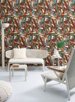 papel-de-parede-vaso-com-flores-colorido-escuro