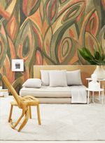 painel-de-parede-grafico-modernista-verde