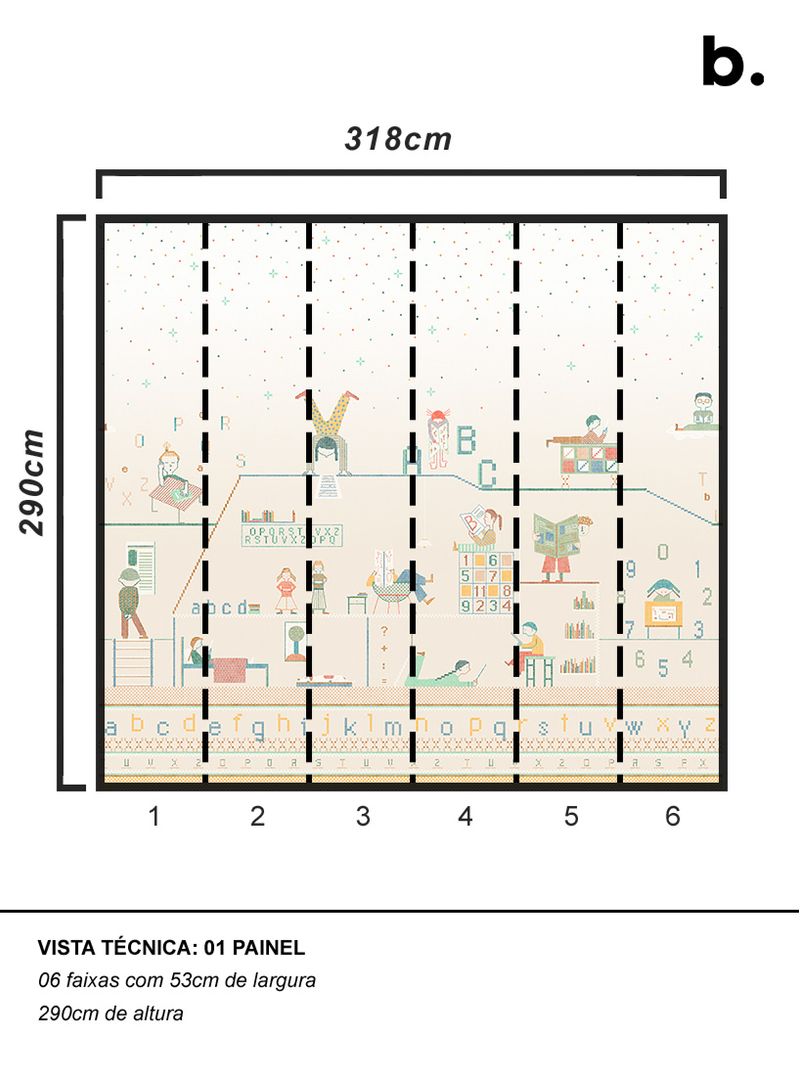 painel-de-parede-leitura-colorido-verde