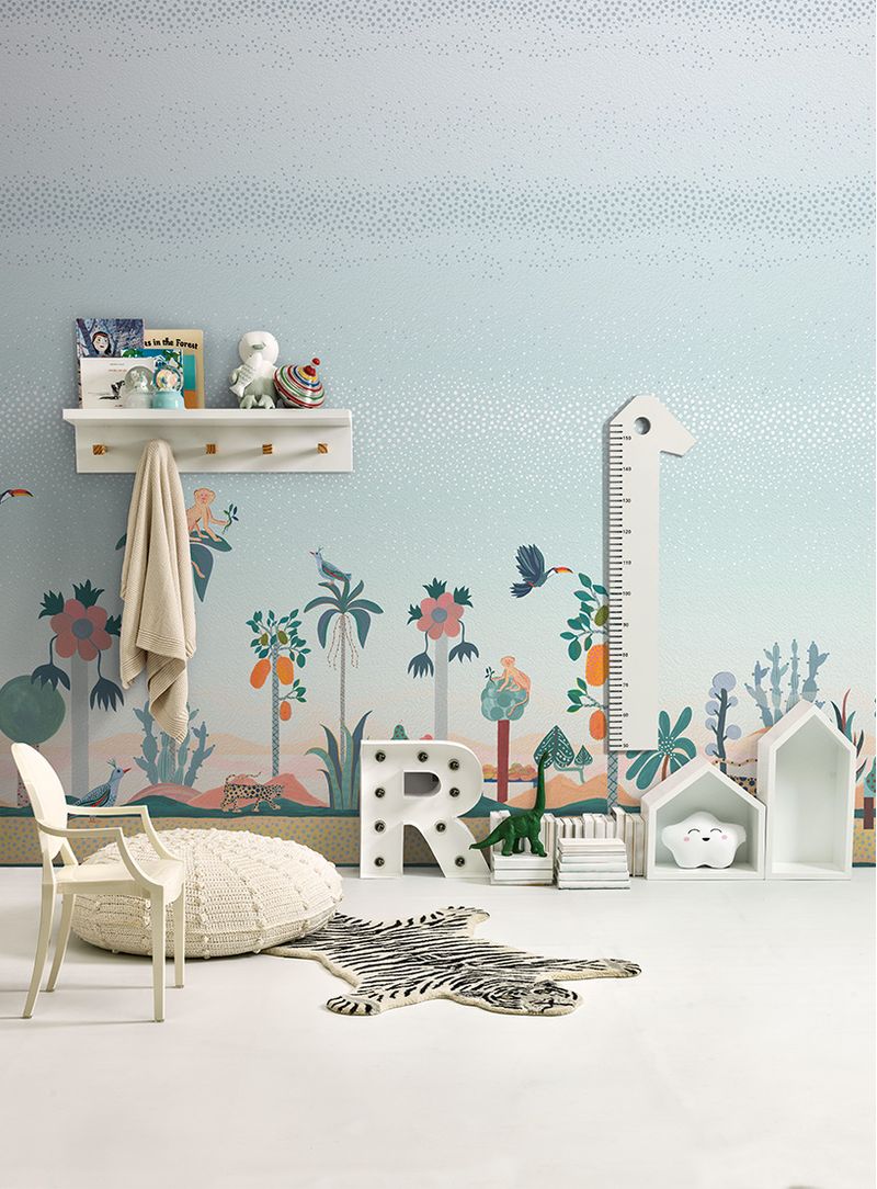 painel-de-parede-paisagem-brasileira-animais-bolinhas-azul