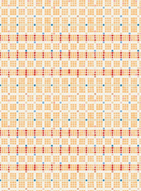 papel de parede quadriculado colorido laranja