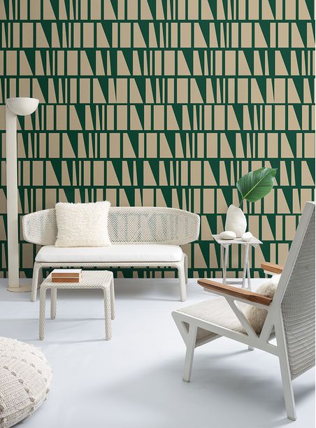 papel de parede no meio do caminho verde