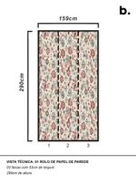 papel-de-parede-ikat-contemporaneo-vermelho-azul-e-marrom