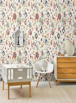 papel-de-parede-ikat-contemporaneo-azul-vermelho-e-verde