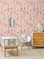papel-de-parede-ikat-contemporaneo-rosa