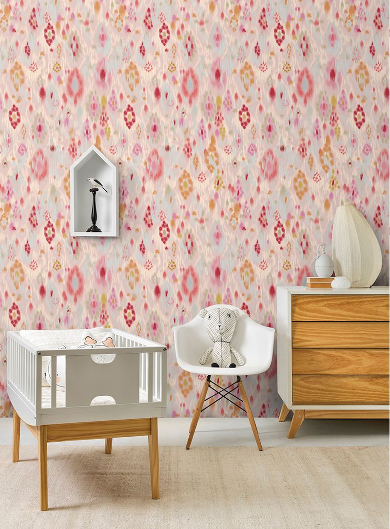 papel-de-parede-ikat-contemporaneo-rosa