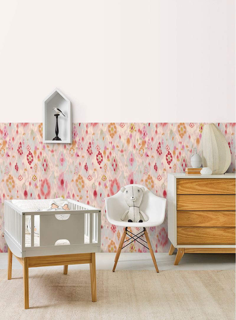 papel-de-parede-ikat-contemporaneo-rosa