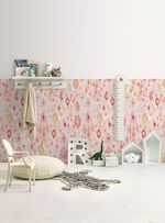 papel-de-parede-ikat-contemporaneo-rosa