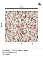 papel-de-parede-ikat-contemporaneo-vermelho-azul-e-marrom