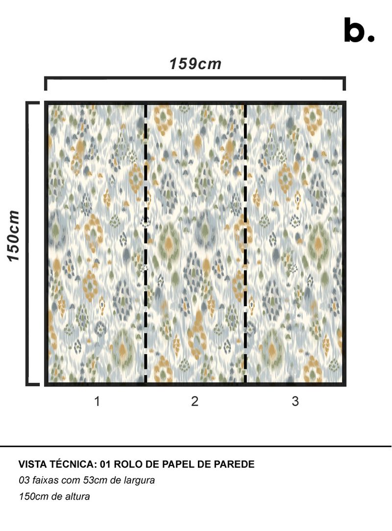 papel-de-parede-ikat-contemporaneo-azul-verde-e-ocre
