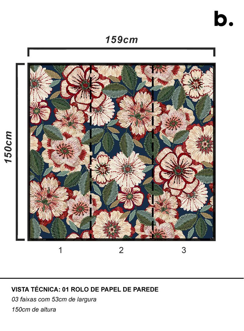 Papel-de-parede-jardineira-bege-e-vermelho