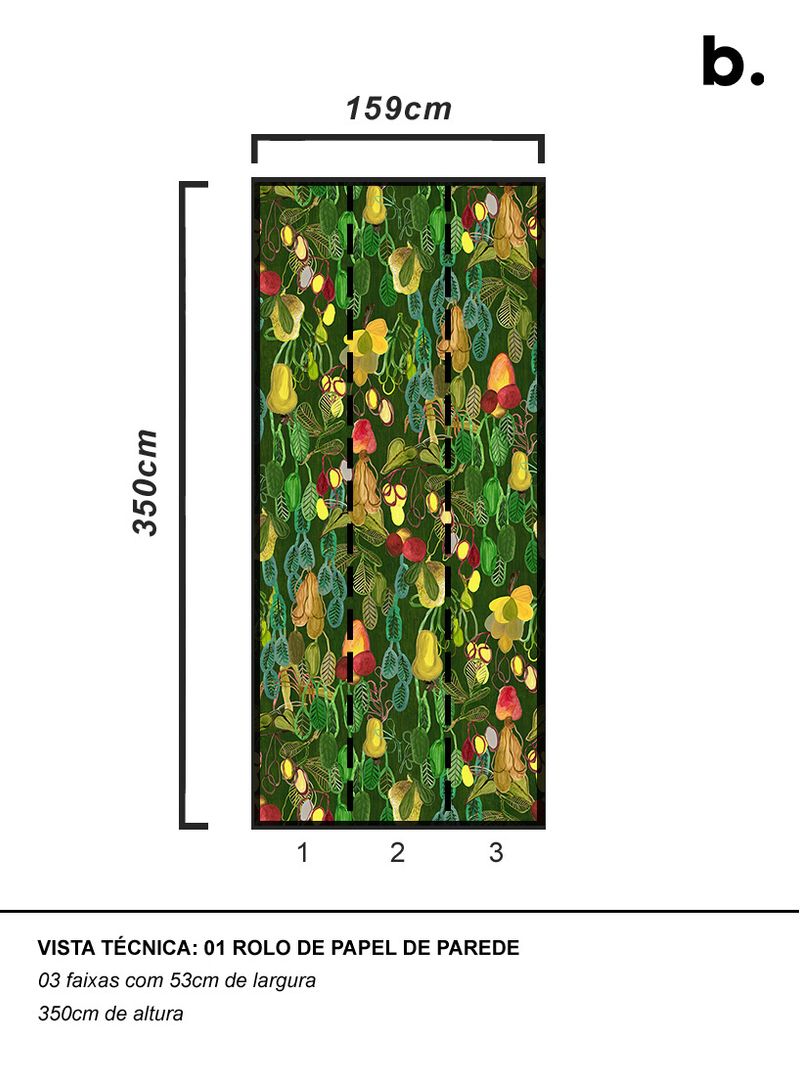 Papel-de-parede-cajueiro-fundo-verde-escuro