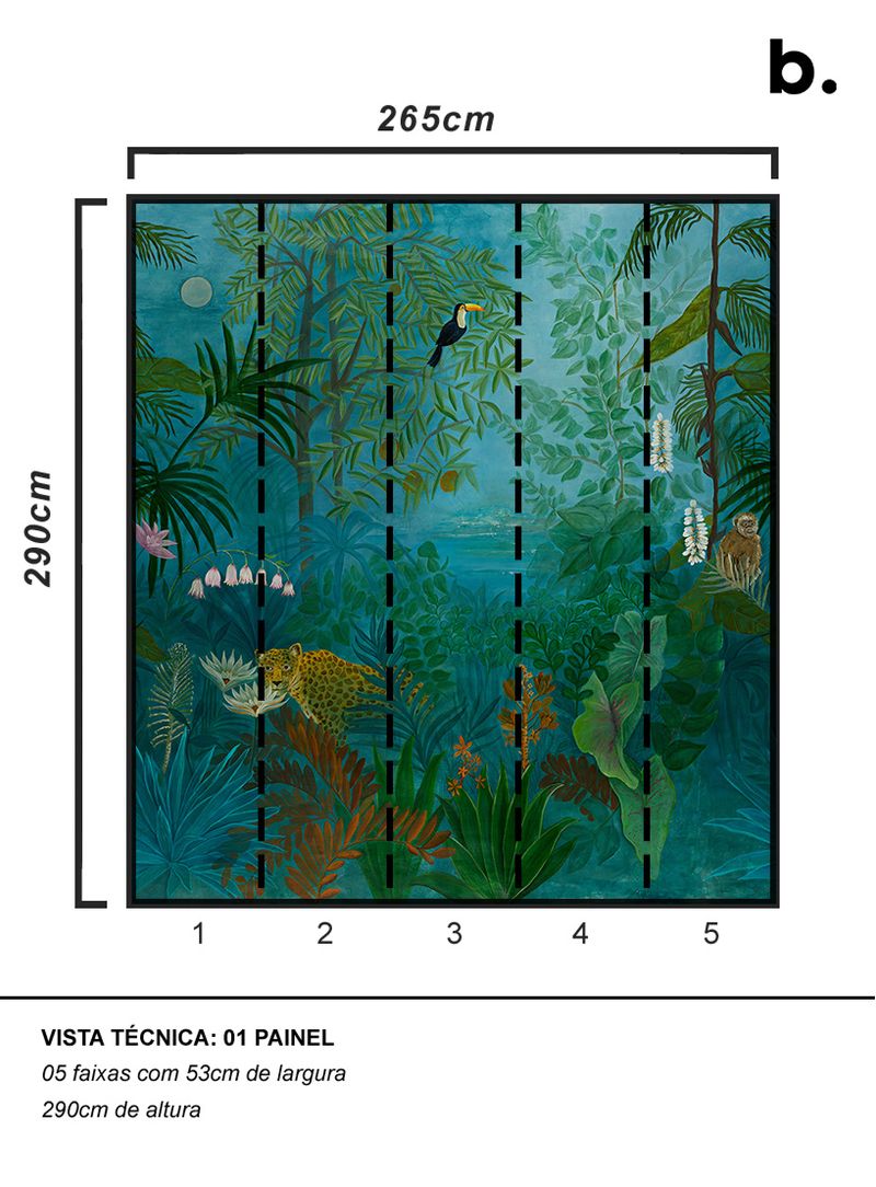 painel-de-parede-o-sonho-e-a-selva-noite