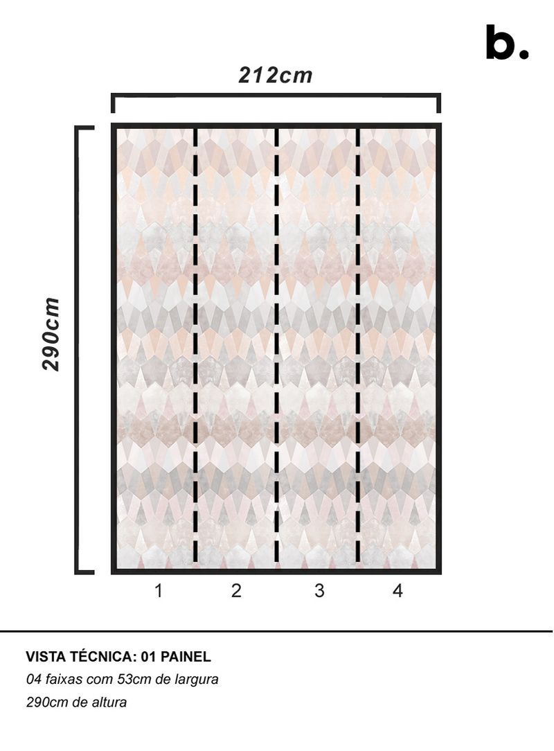 Painel-de-parede-colina-rosa-e-bege