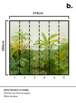 Painel-de-parede-floresta-ii-verde