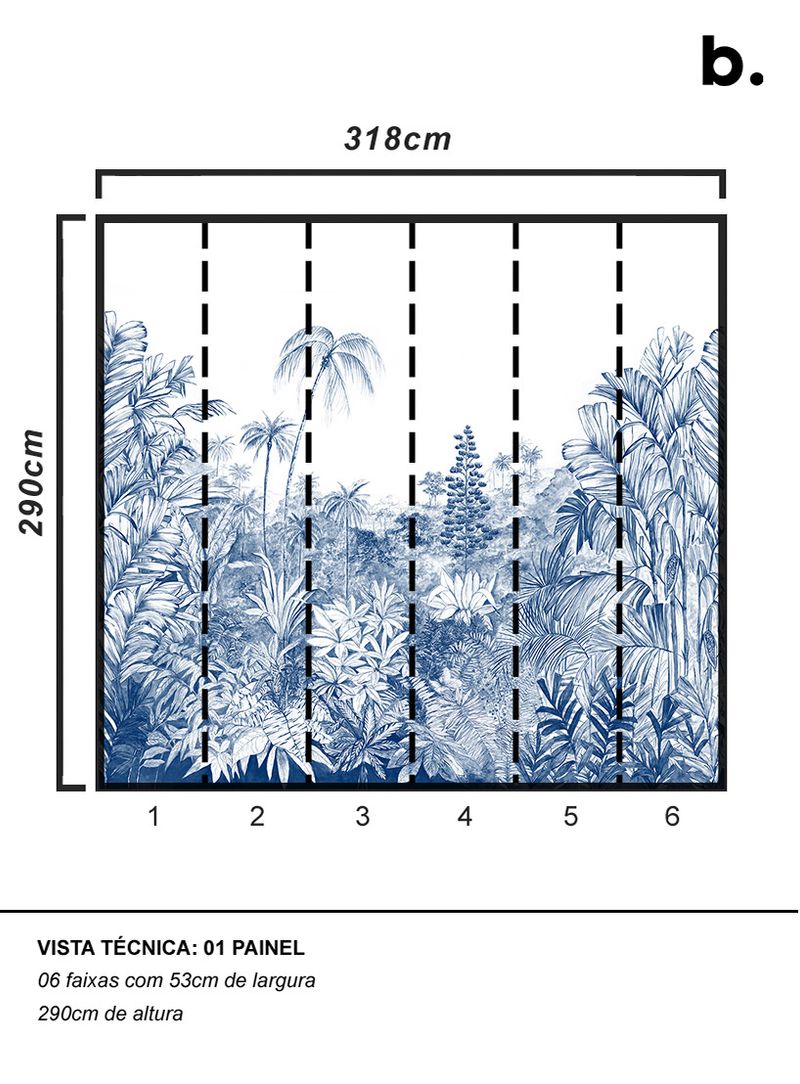 Painel-de-parede-mata-atlantica-azul