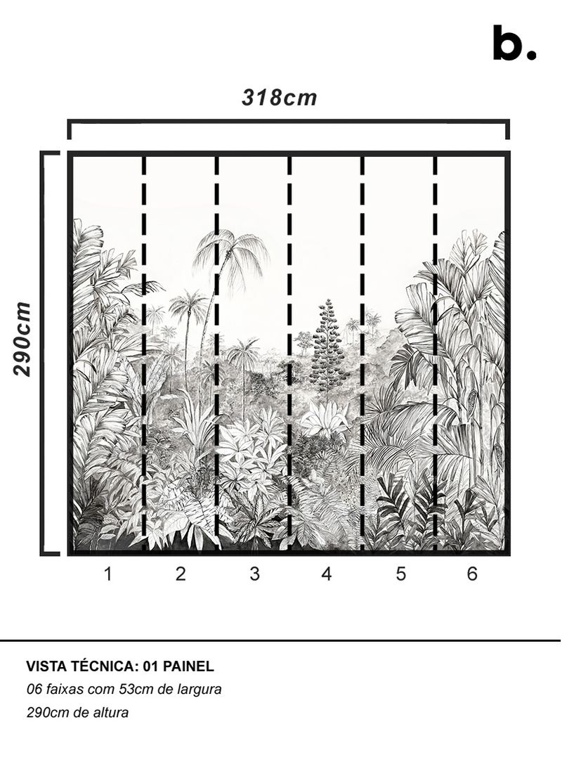 Painel-de-parede-mata-atlantica-preto