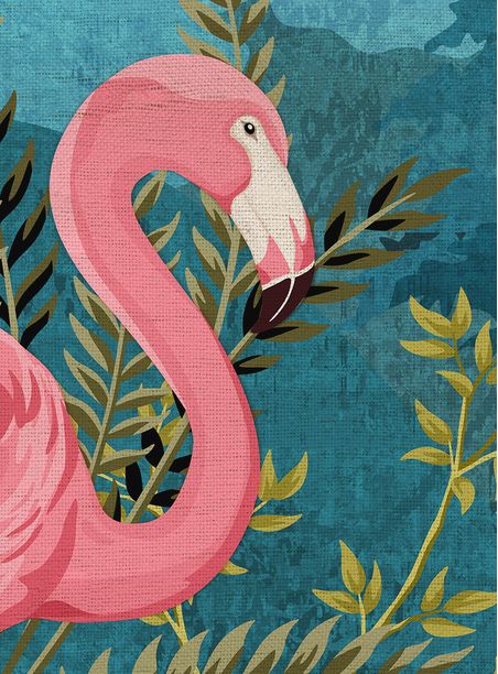 Painel de parede tropical aubusson sky