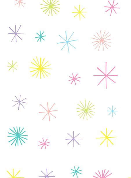 Papel de parede asterisco colorido pastel