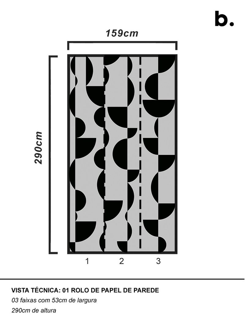 Papel-de-parede-esferas-preto-e-cinza
